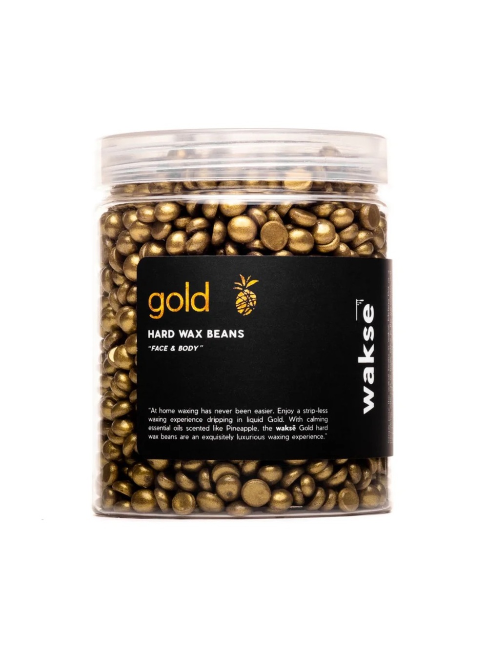 wakse Hard Wax Beans - Gold - Large